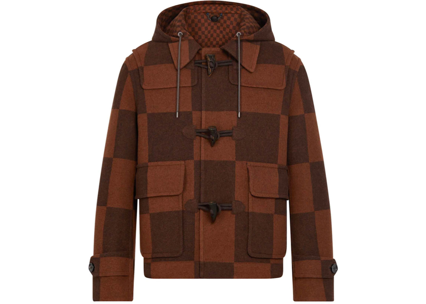 Louis Vuitton x Nigo Giant Damier Duffle Coat Chocolate