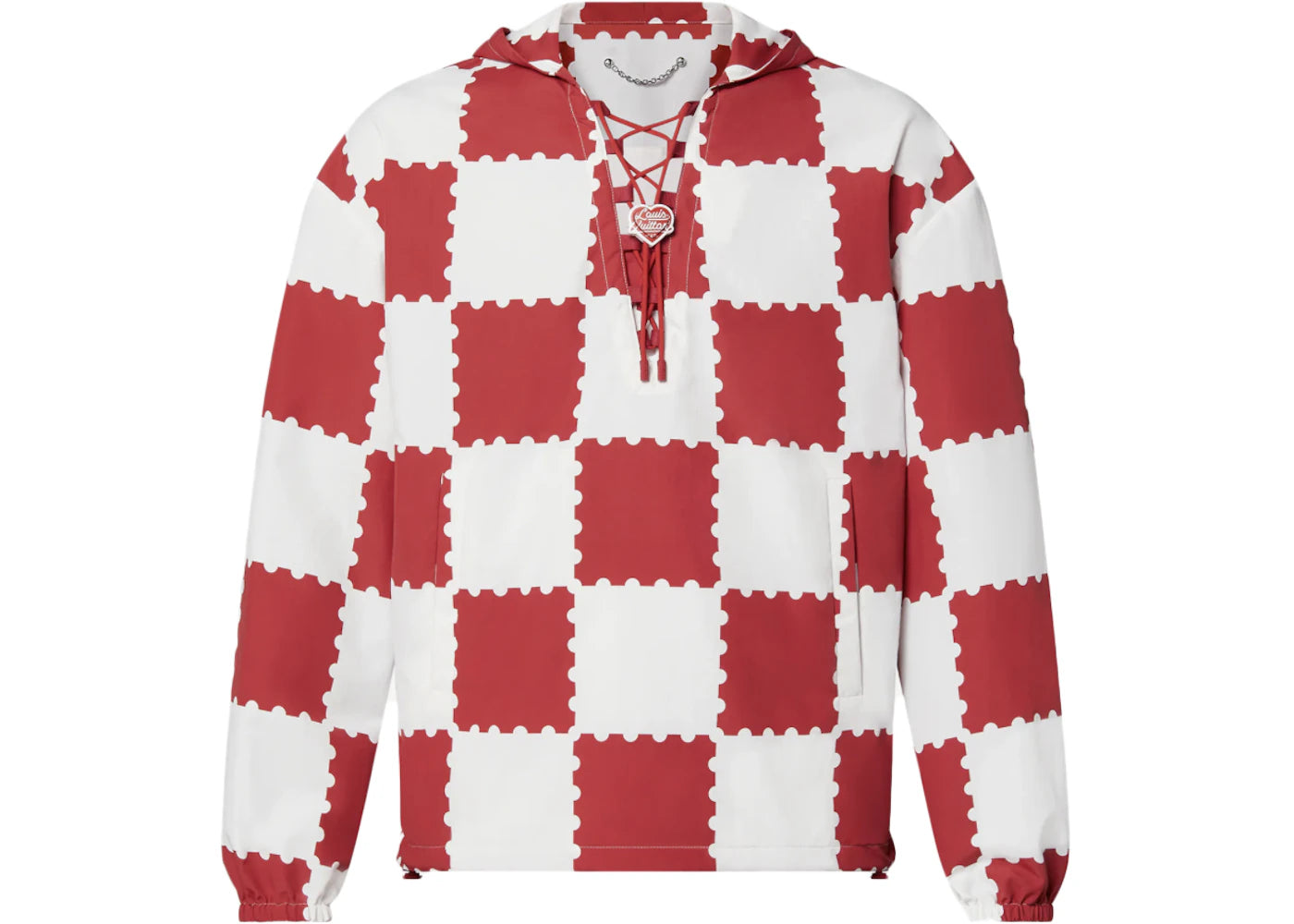 Louis Vuitton x Nigo Giant Damier Laces Windbreaker Garnet Red