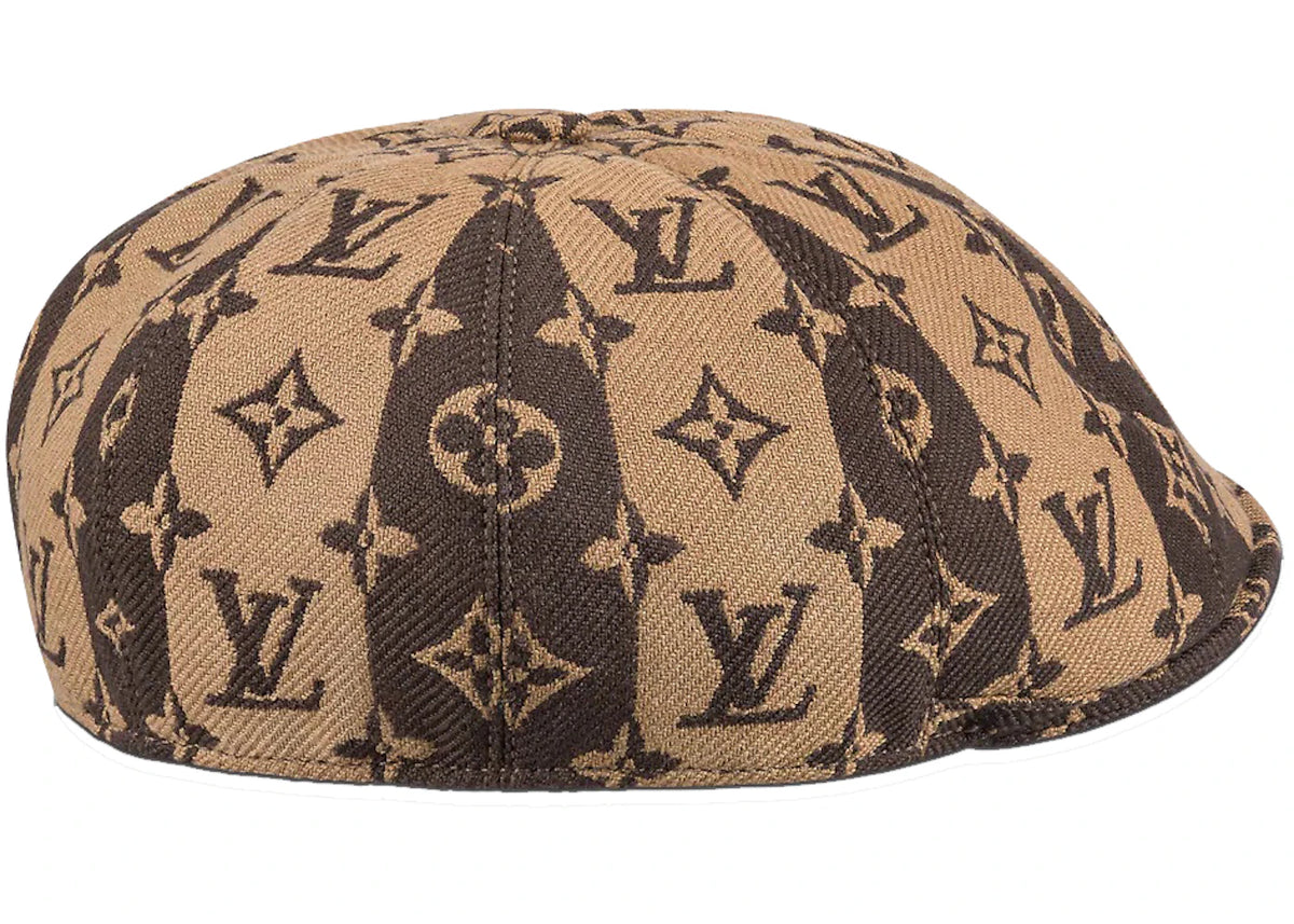 Louis Vuitton x Nigo LV Made Stripe Flat Cap Brown