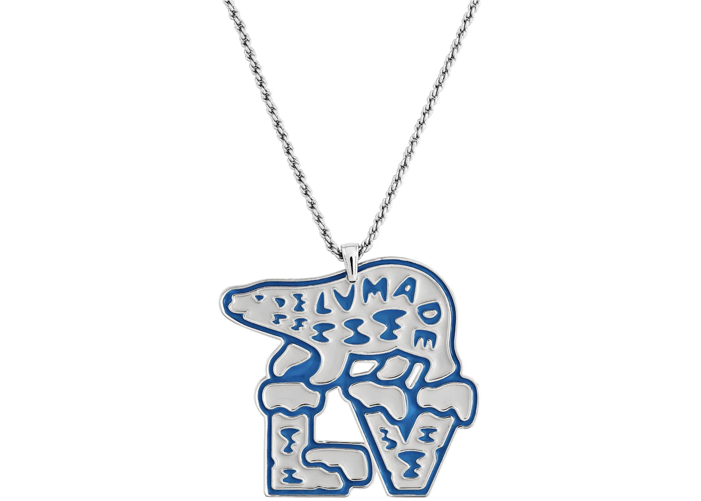 Louis Vuitton x Nigo Mountain Bear Necklace Silver