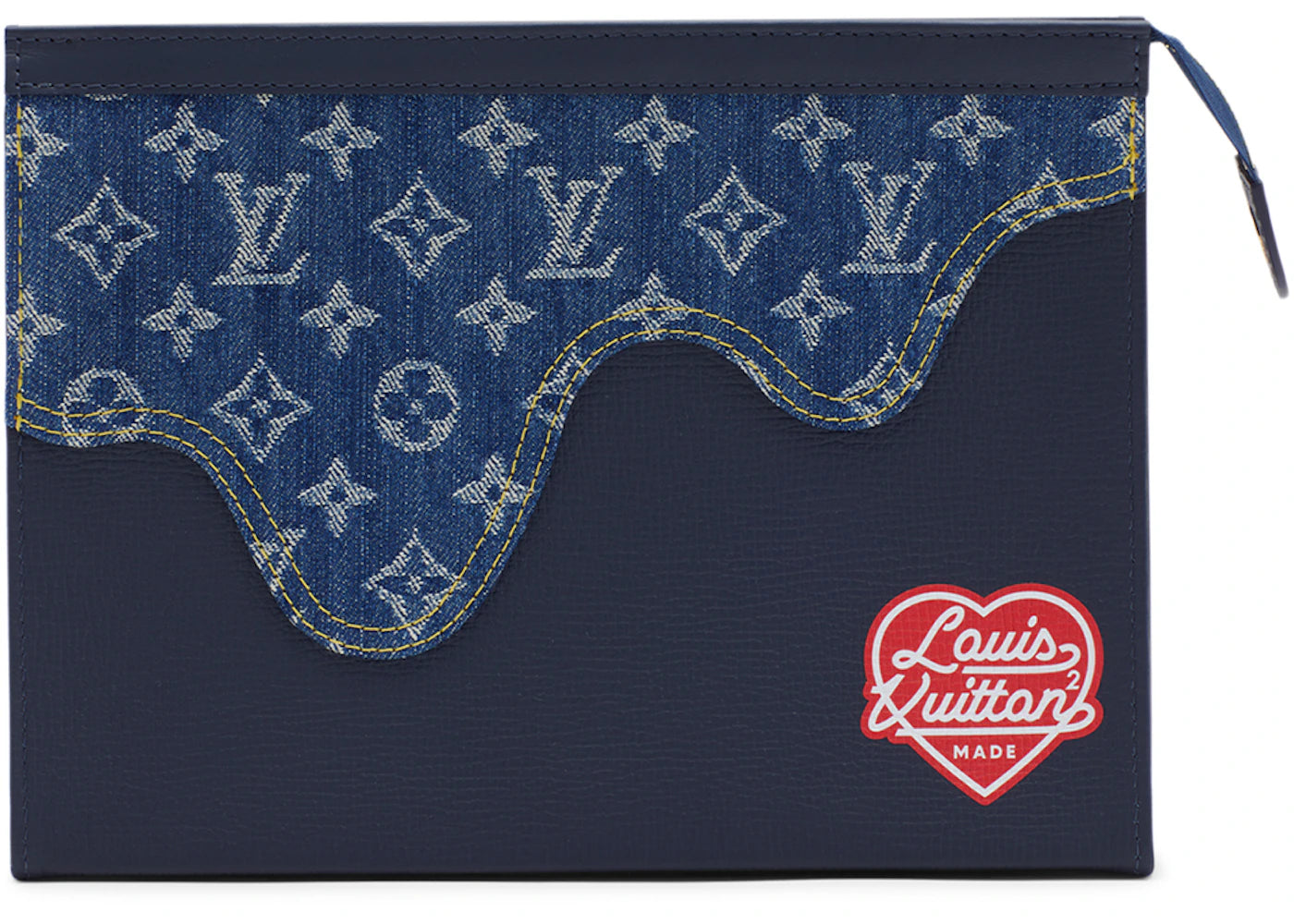Louis Vuitton x Nigo Pochette Voyage MM Monogram Blue