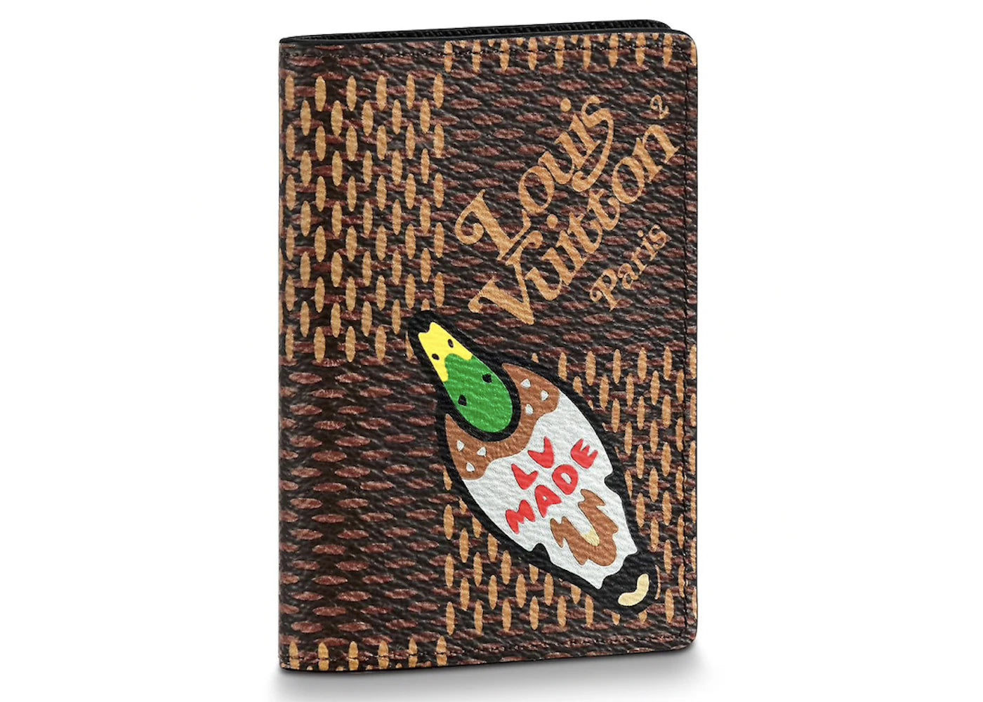 Louis Vuitton x Nigo Pocket Organizer Damier Ebene Giant Brown