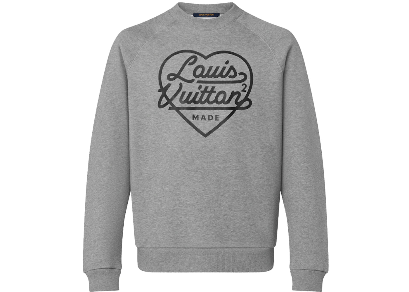Louis Vuitton x Nigo Printed Heart Sweatshirt Light Grey
