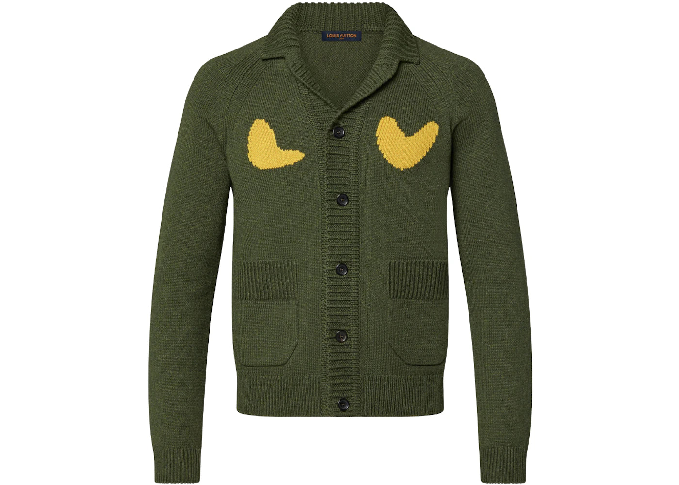 Louis Vuitton x Nigo Sophisticated Tiger Cardigan Dark Khaki
