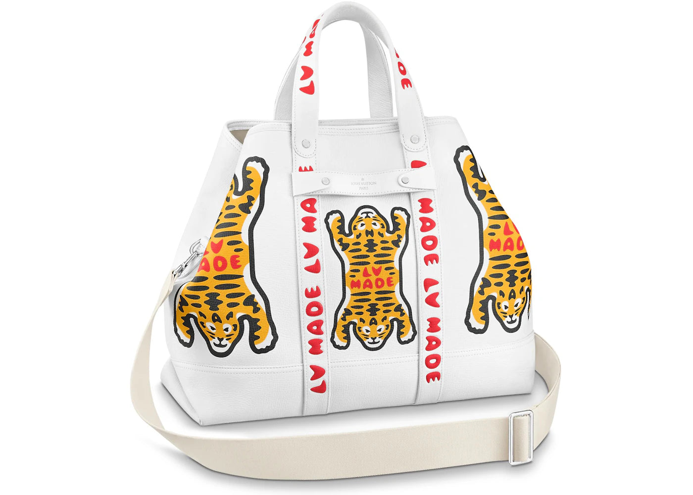 Louis Vuitton x Nigo Tote Journey White