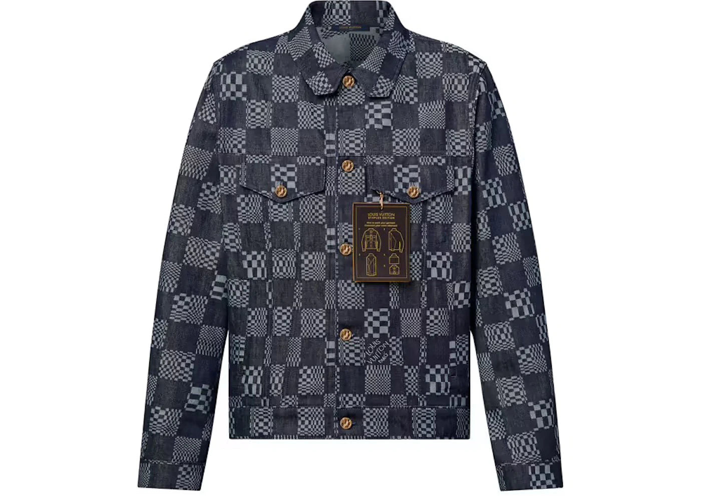 Louis Vuitton x Something in the Water VA Is For Lovers Embroidered Jacket Blue Denim