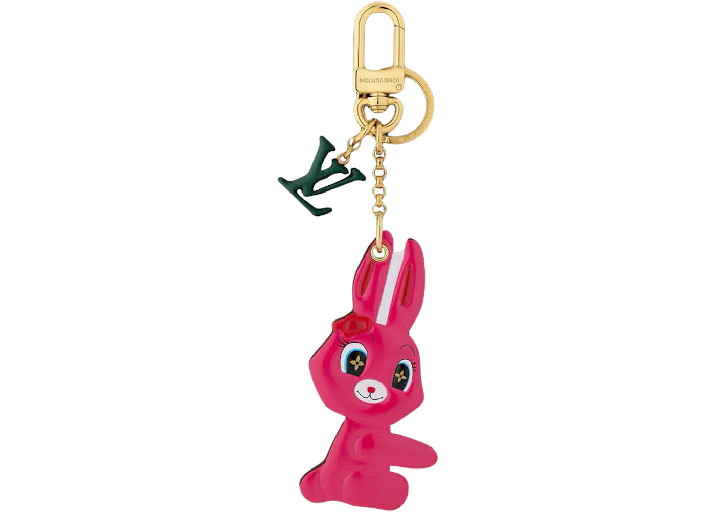 Louis Vuitton x Sun Yitian Animogram Rabbit Key Holder And Bag Charm Pink