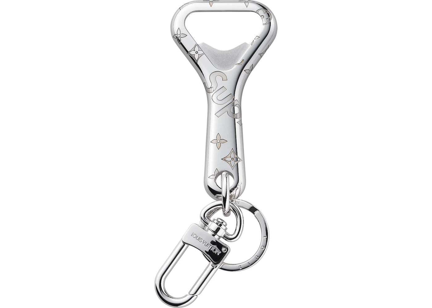 Louis Vuitton x Supreme Key Chain Silver