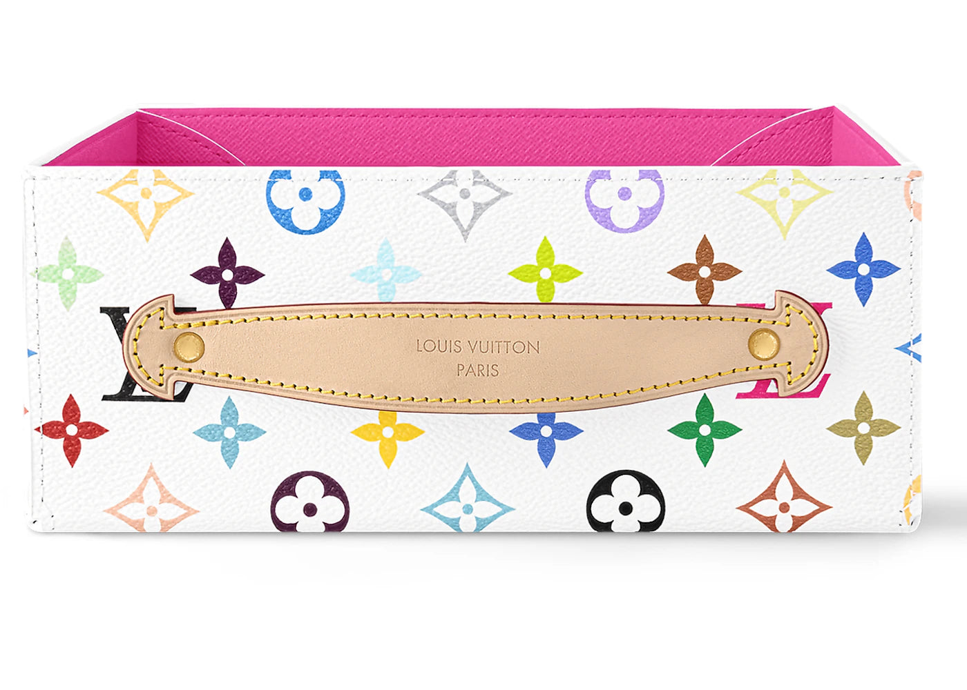 Louis Vuitton x Takashi Murakami George Monogram Multicolor Desk Tray GM White Multicolored/Kawaii Pink