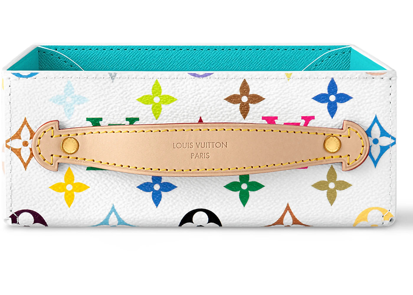Louis Vuitton x Takashi Murakami George Monogram Multicolor Desk Tray MM White Multicolored/Kabira Blue