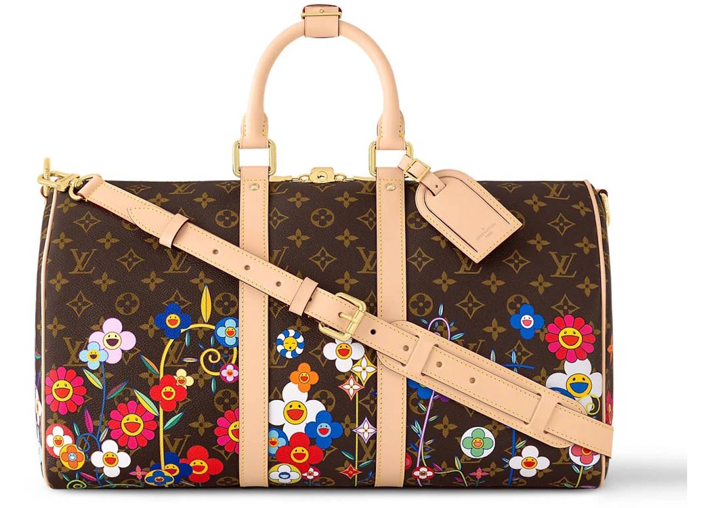 Louis Vuitton x Takashi Murakami Keepall Bandouliere 45 Monogram