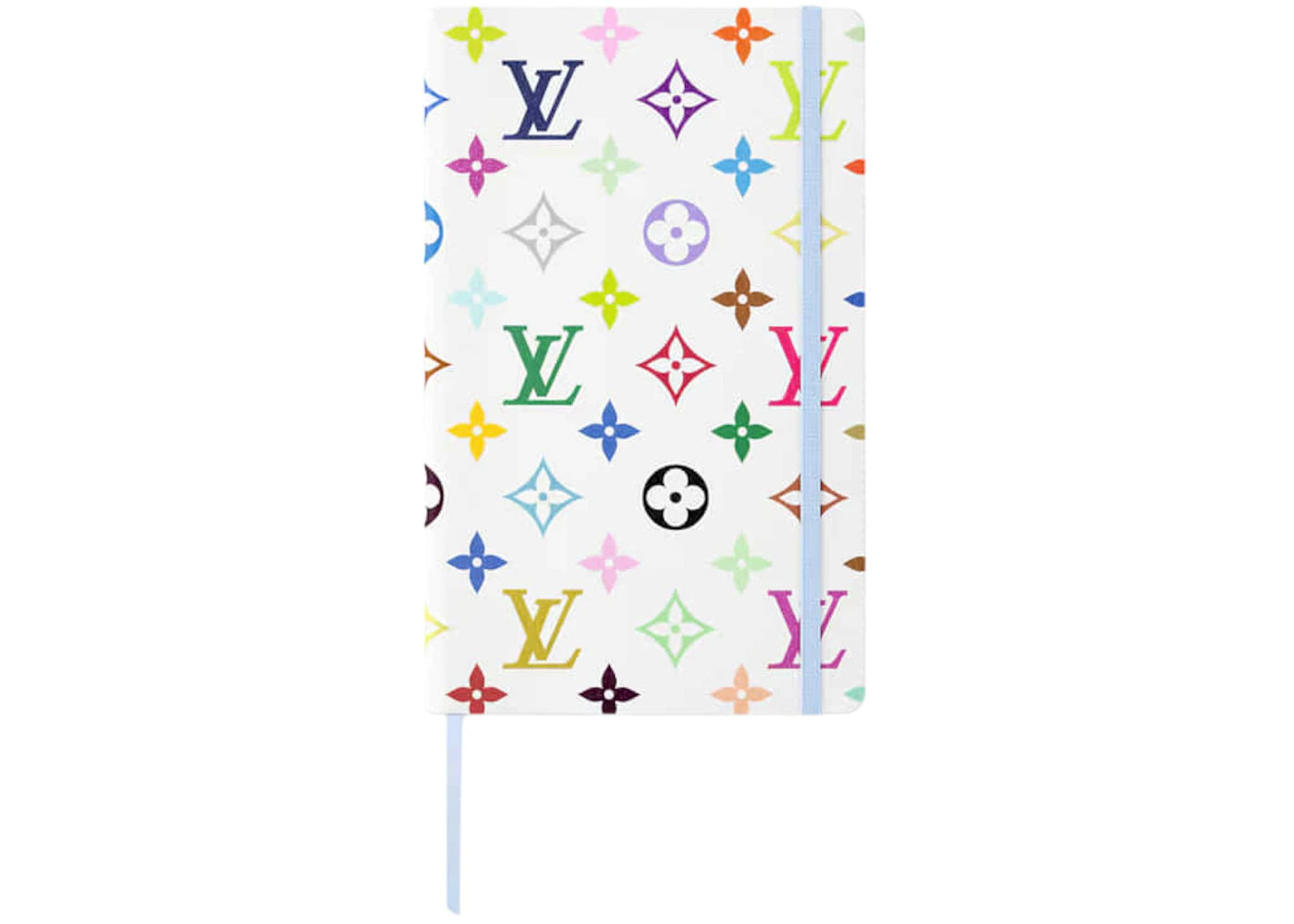 Louis Vuitton x Takashi Murakami Monogram Multicolor Jane Notebook MM White