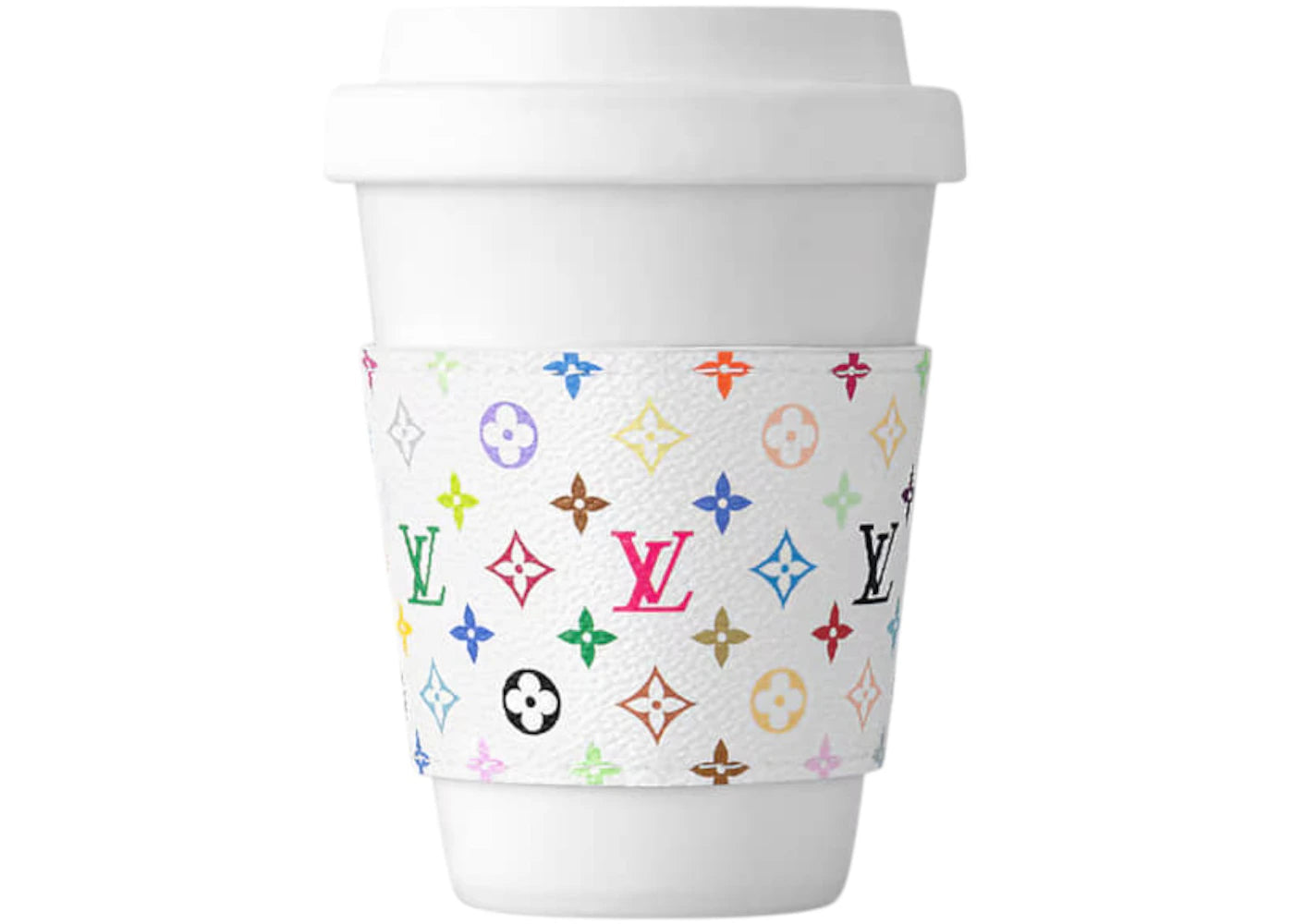 Louis Vuitton x Takashi Murakami Monogram Multicolor LV Cup PM White Multicolored