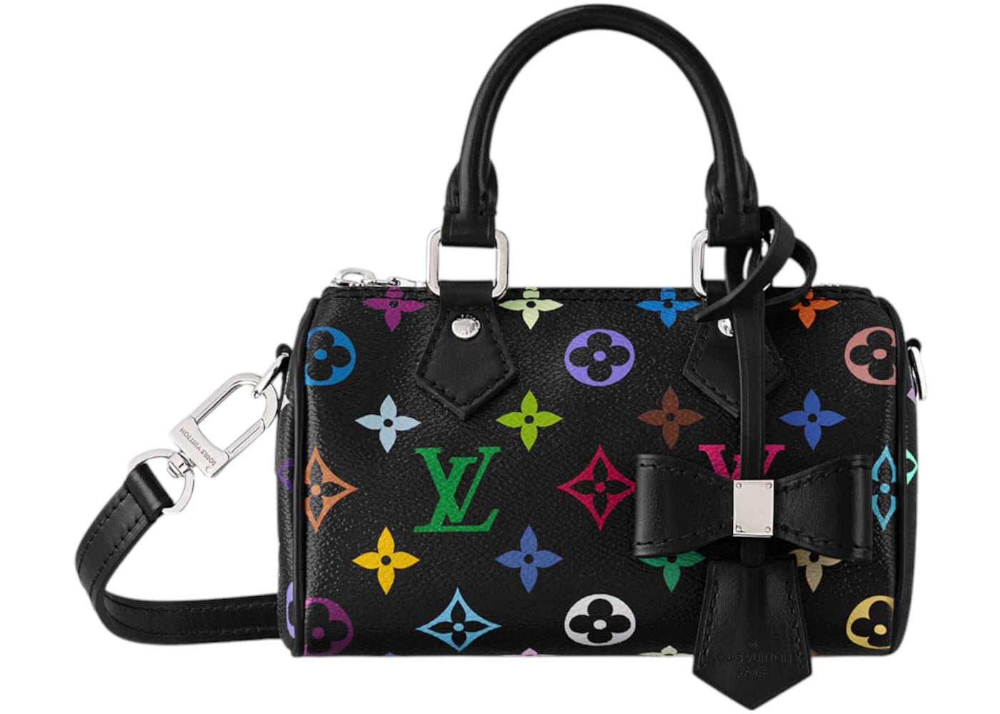 Louis Vuitton x Takashi Murakami Nano Speedy Black Multicolored