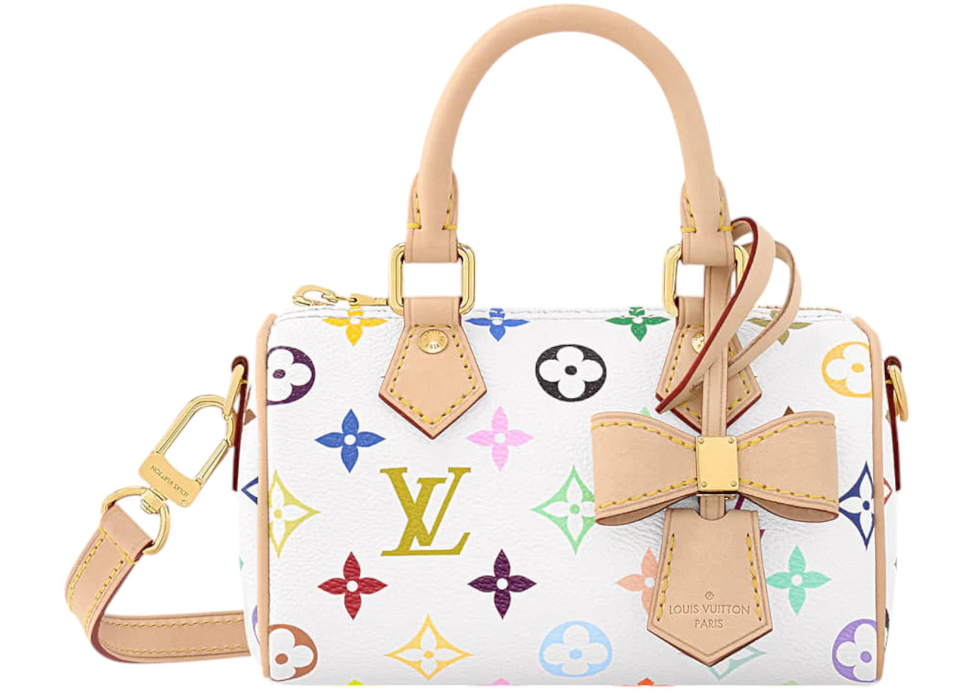 Louis Vuitton x Takashi Murakami Nano Speedy White Multicolored