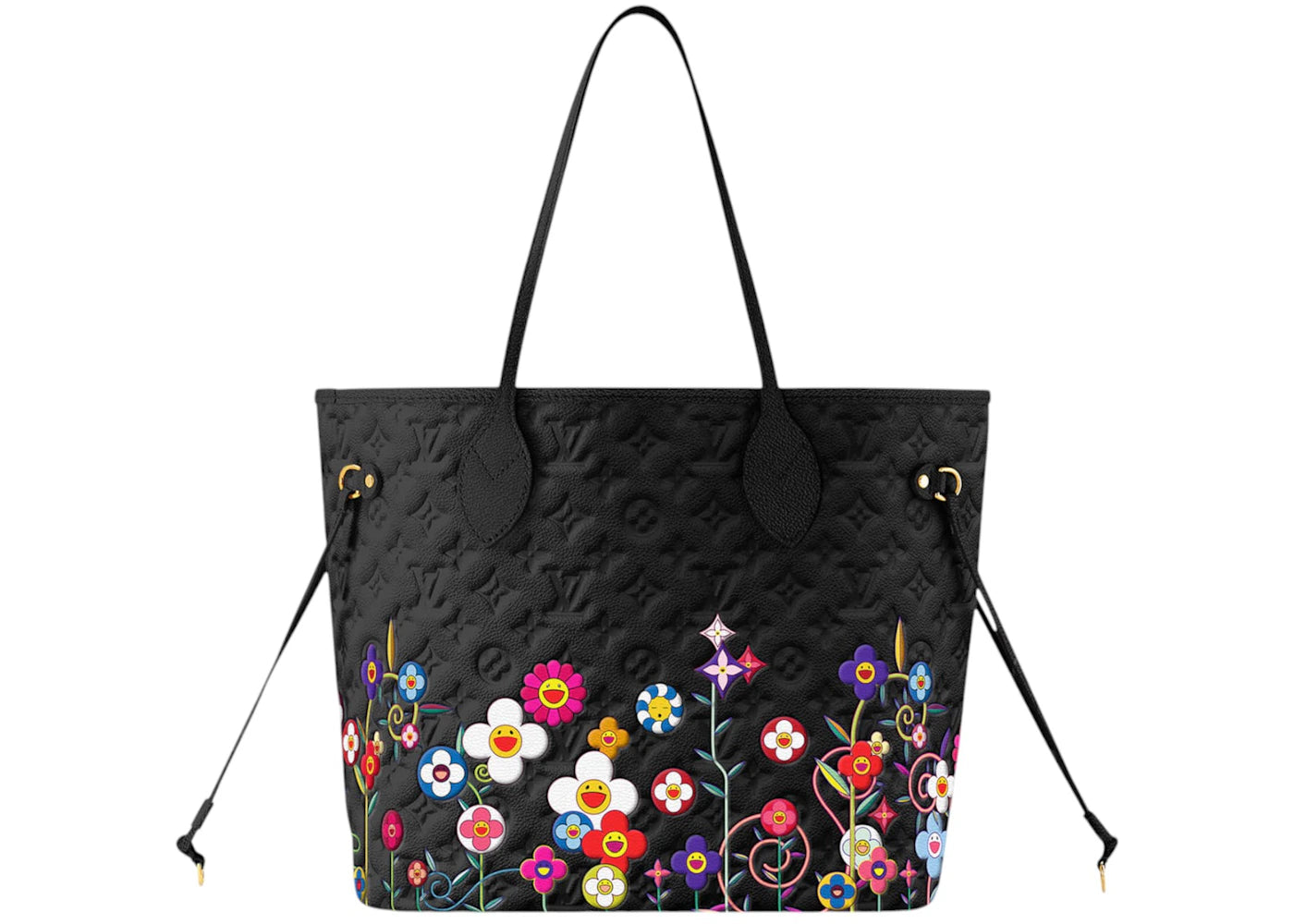 Louis Vuitton x Takashi Murakami Neverfull MM Black