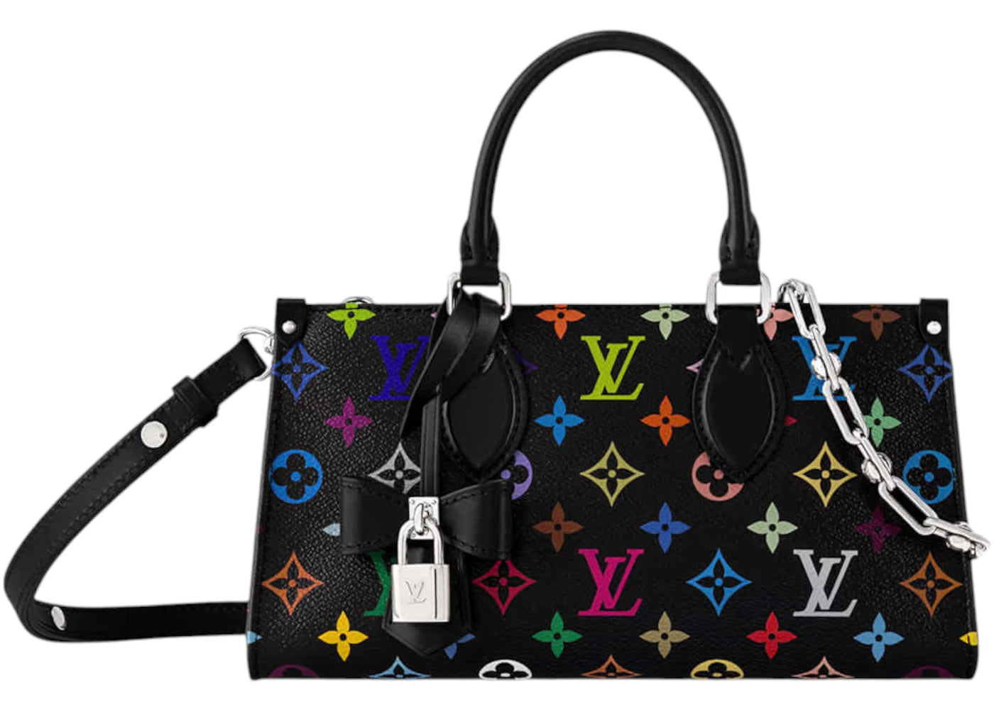Louis Vuitton x Takashi Murakami OnTheGo East West Chain Black Multicolored