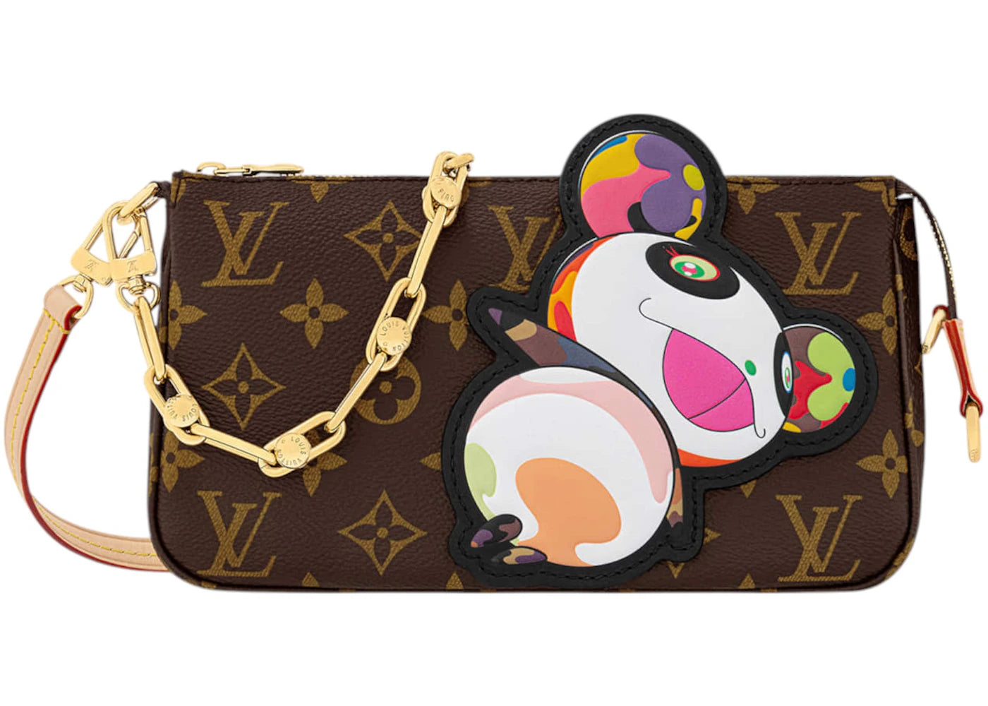 Louis Vuitton x Takashi Murakami Panda Pochette Accessories Monogram