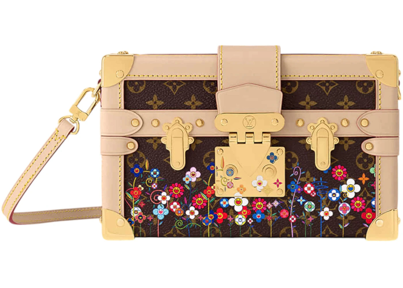 Louis Vuitton x Takashi Murakami Petite Malle Superflat Monogram