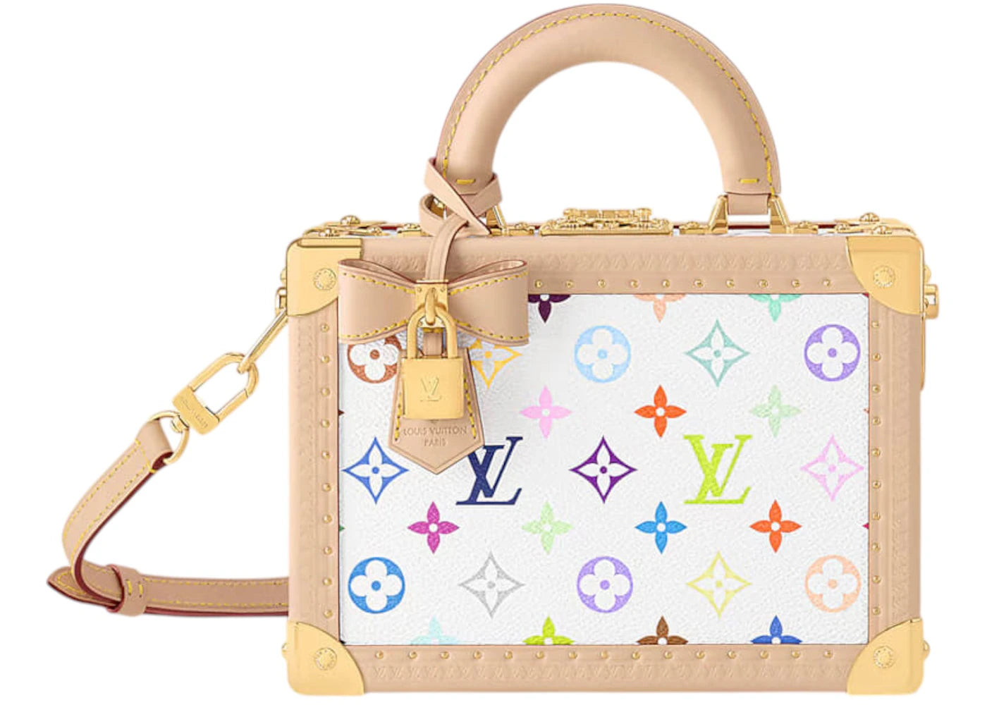 Louis Vuitton x Takashi Murakami Petite Valise White Multicolored