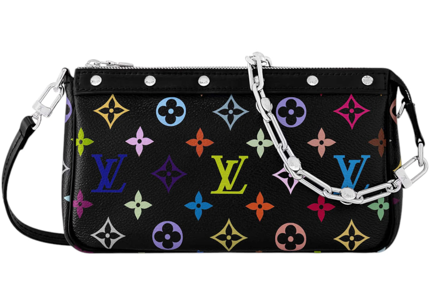 Louis Vuitton x Takashi Murakami Pochette Accessoires Black Multicolored