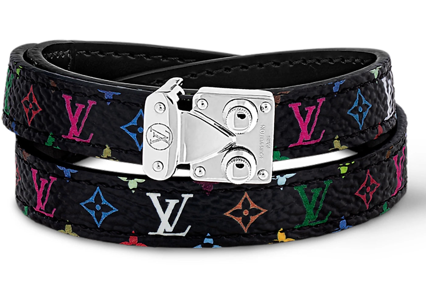 Louis Vuitton x Takashi Murakami Signature Bracelet Black Multicolored