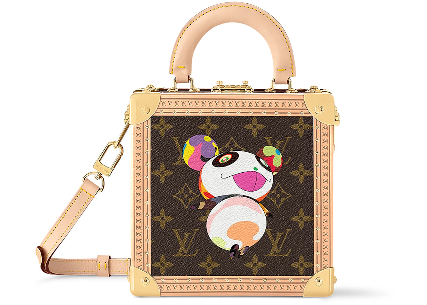 Louis Vuitton x Takashi Murakami Square Trunk Panda Monogram