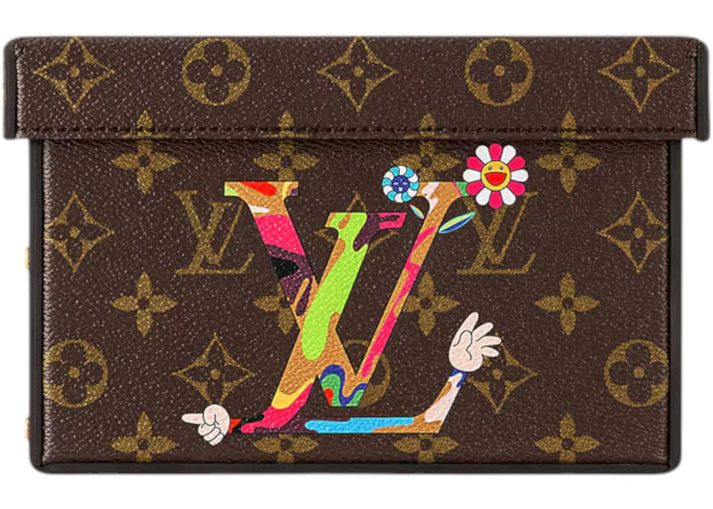 Louis Vuitton x Takashi Murakami Superflat Characters Cardboard Box LV Hands Monogram