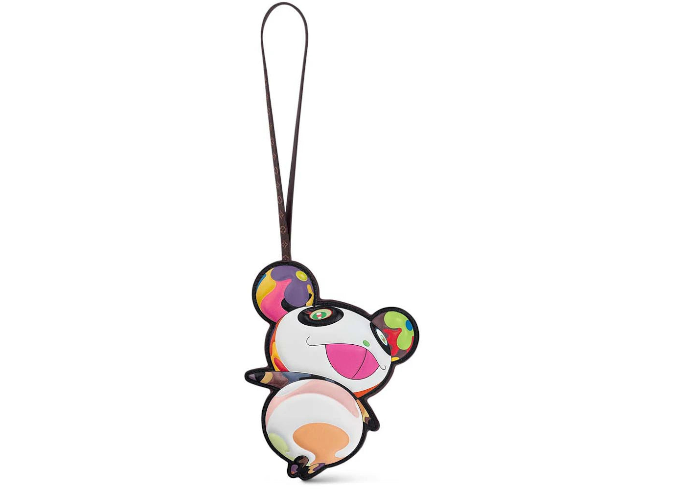 Louis Vuitton x Takashi Murakami Superflat Panda Bag Charm Multicolored