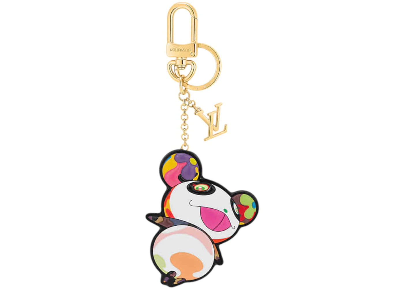 Louis Vuitton x Takashi Murakami Superflat Panda Key Holder Multicolor