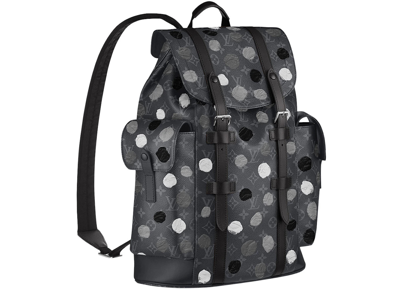 Louis Vuitton x Yayoi Kusama Christopher MM Monogram Eclipse Black/Silver