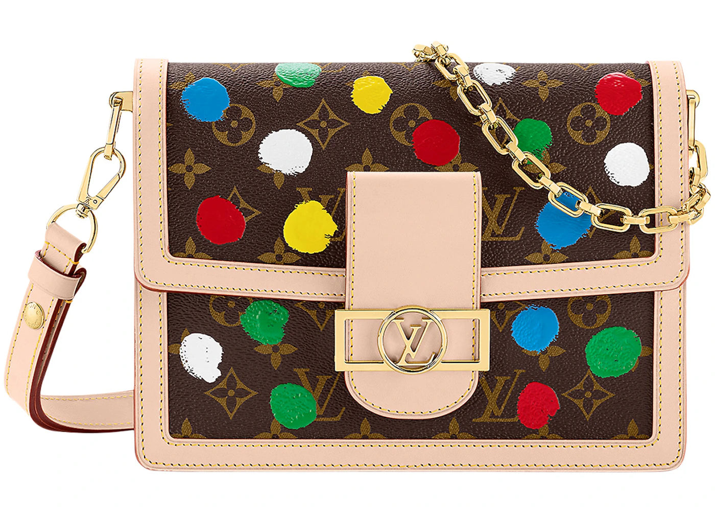 Louis Vuitton x Yayoi Kusama Dauphine MM Monogram Multicolor