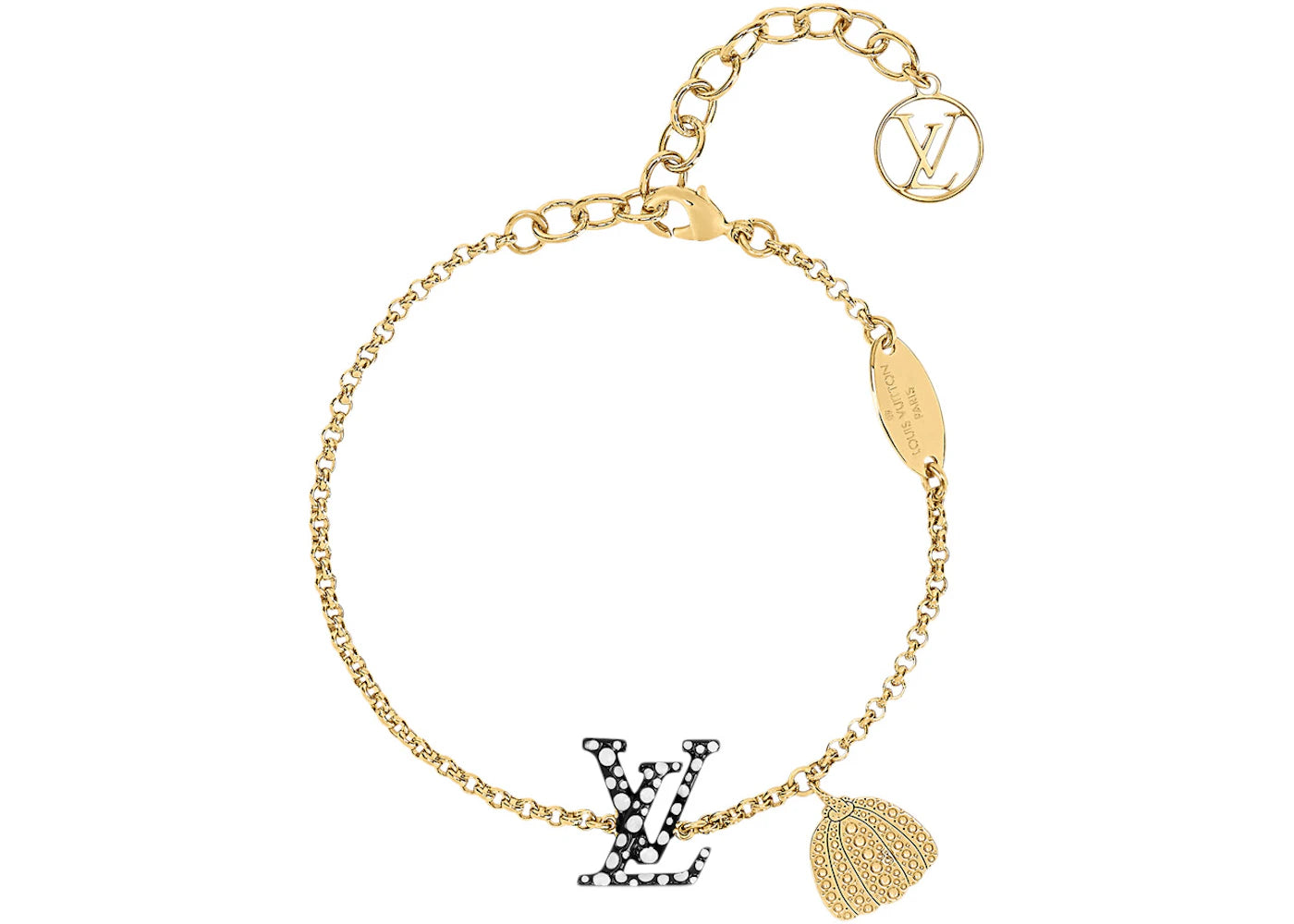 Louis Vuitton x Yayoi Kusama LV Iconic Infinity Dots Bracelet Black/White