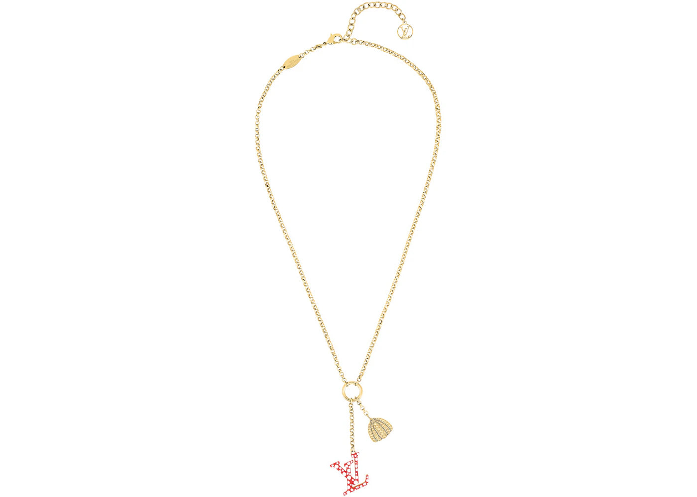 Louis Vuitton x Yayoi Kusama LV Iconic Infinity Dots Necklace Red/White