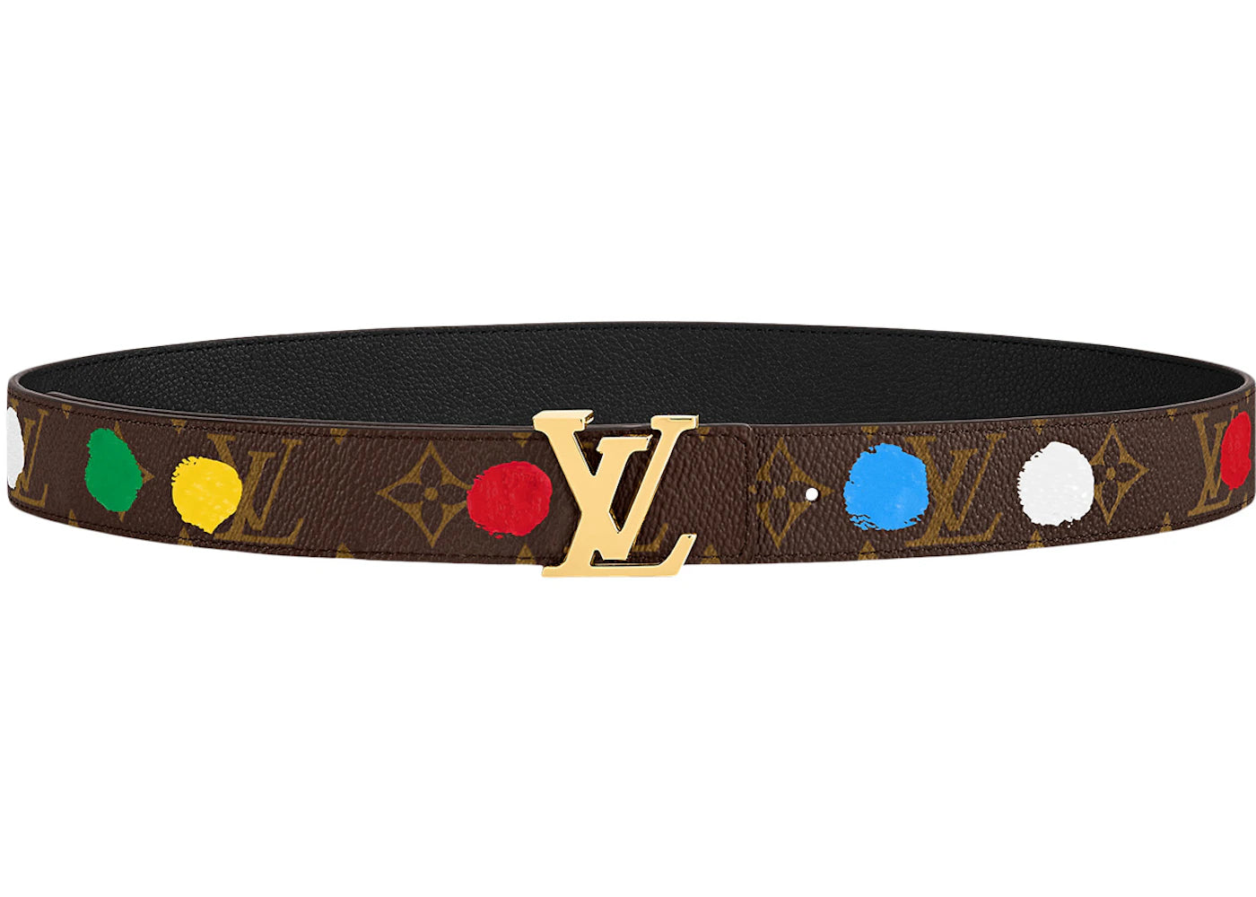 Louis Vuitton x Yayoi Kusama LV Initiales 30mm Reversible Painted Dots Belt Monogram Multicolor