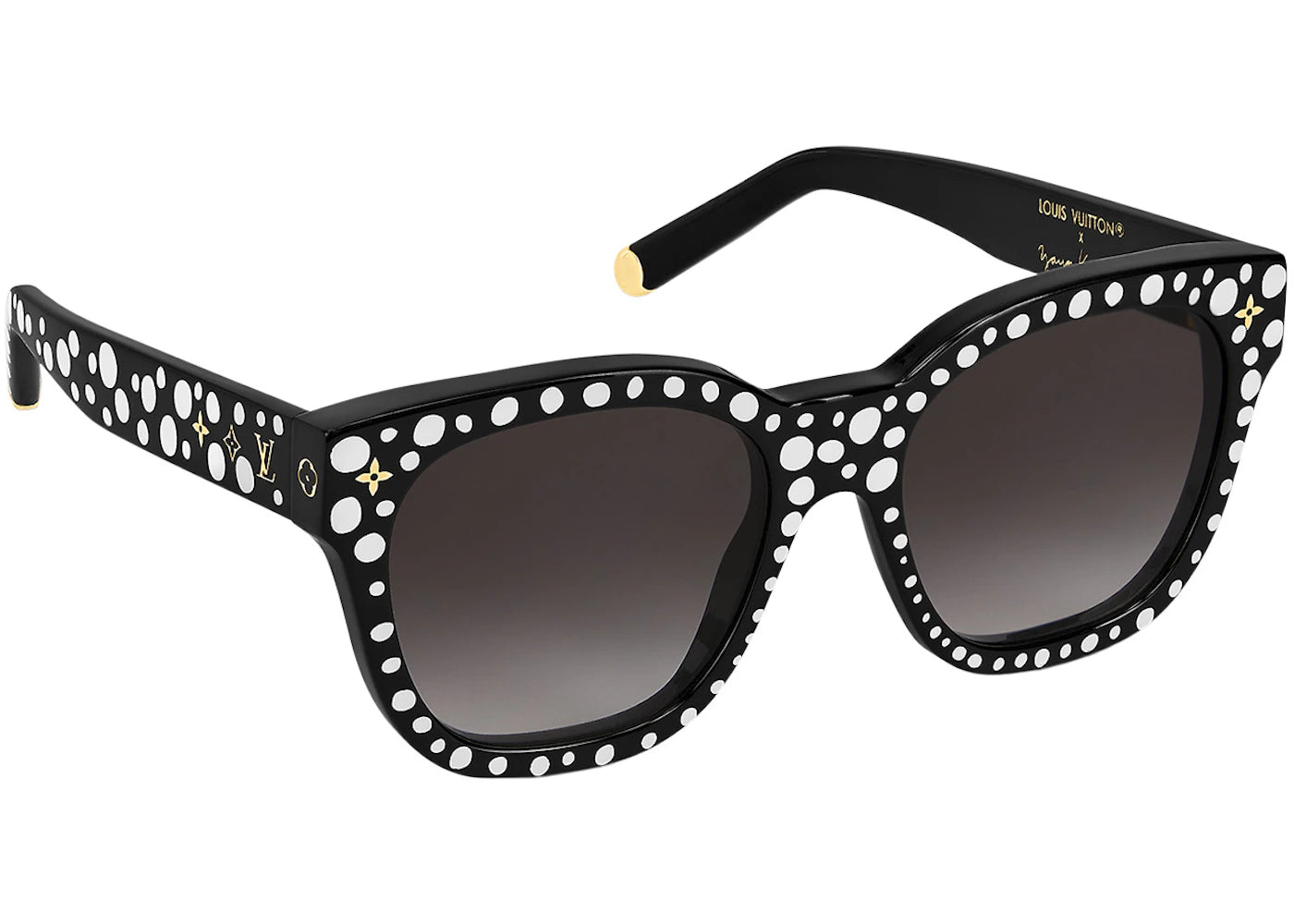 Louis Vuitton x Yayoi Kusama My Monogram Square Infinity Dots Sunglasses Black/White (Z1902W)