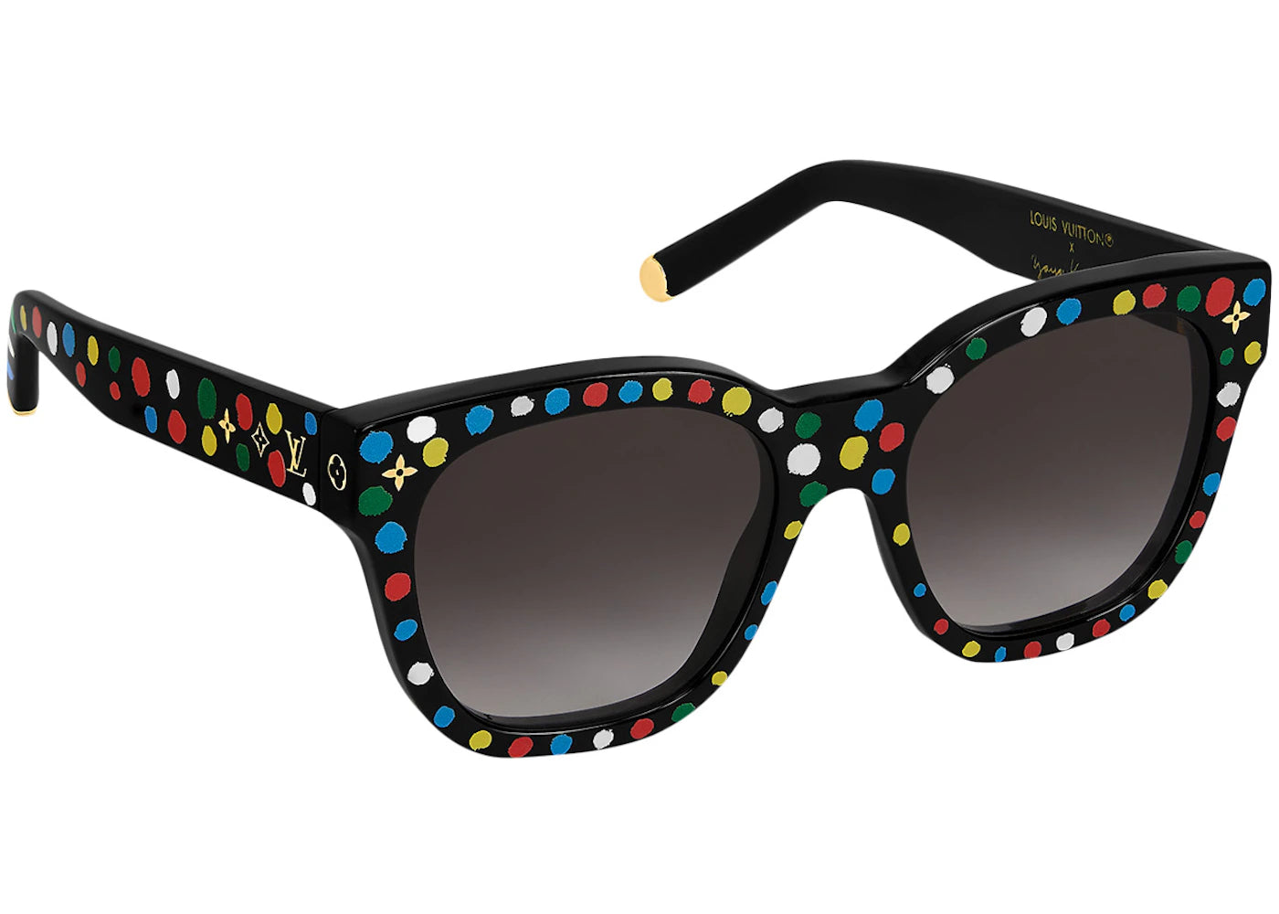 Louis Vuitton x Yayoi Kusama My Monogram Square Painted Dots Sunglasses Black Multicolor (Z1903W)