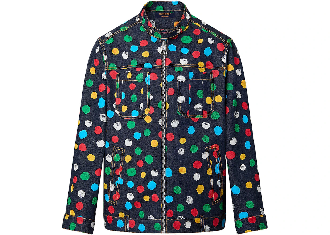 Louis Vuitton x Yayoi Kusama Painted Dots Denim Jacket Indigo/Blue