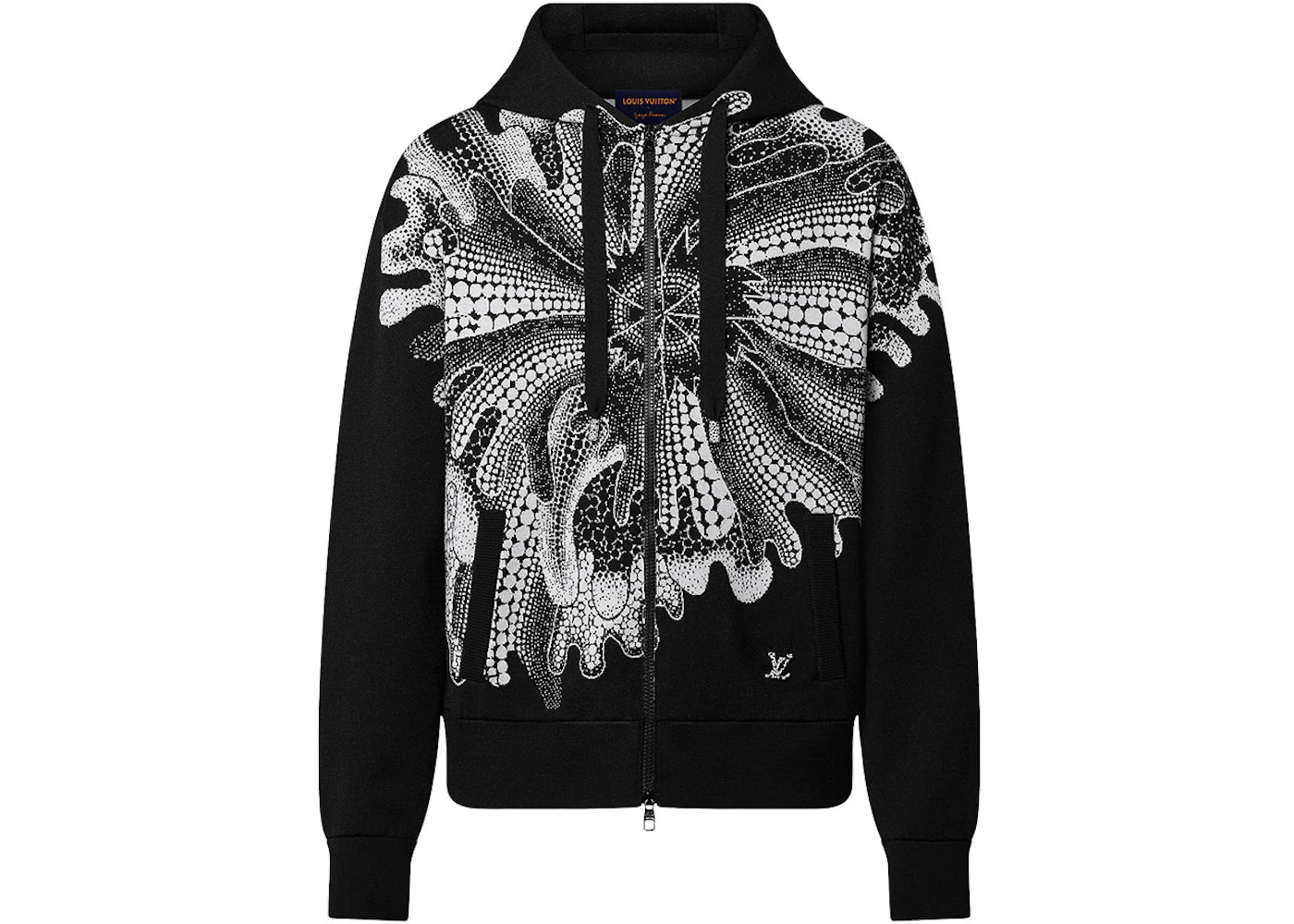 Louis Vuitton x Yayoi Kusama Psychedelic Flower Zipped Hoodie Black/White