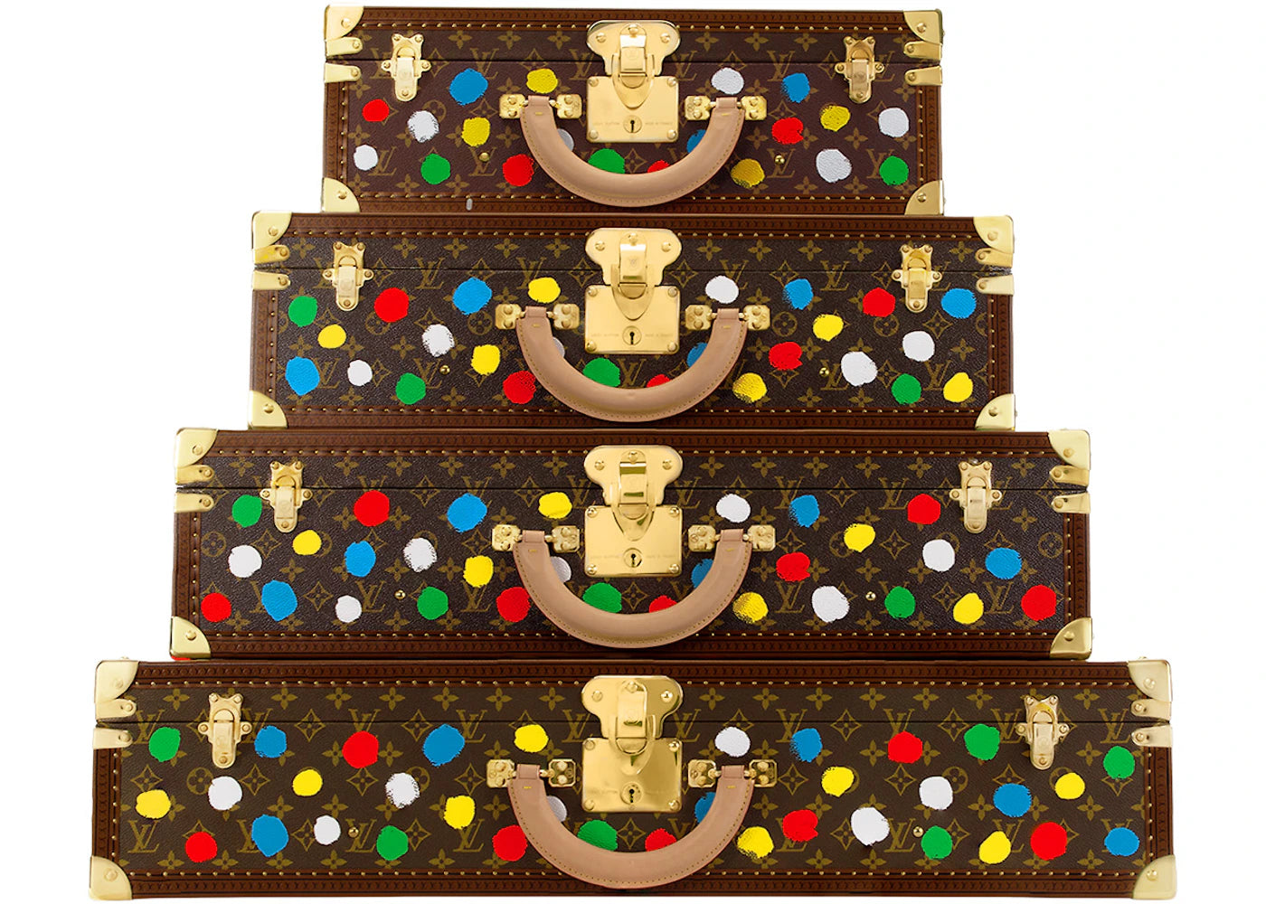 Louis Vuitton x Yayoi Kusama Pyramide 4 x Bisten Monogram Multicolor