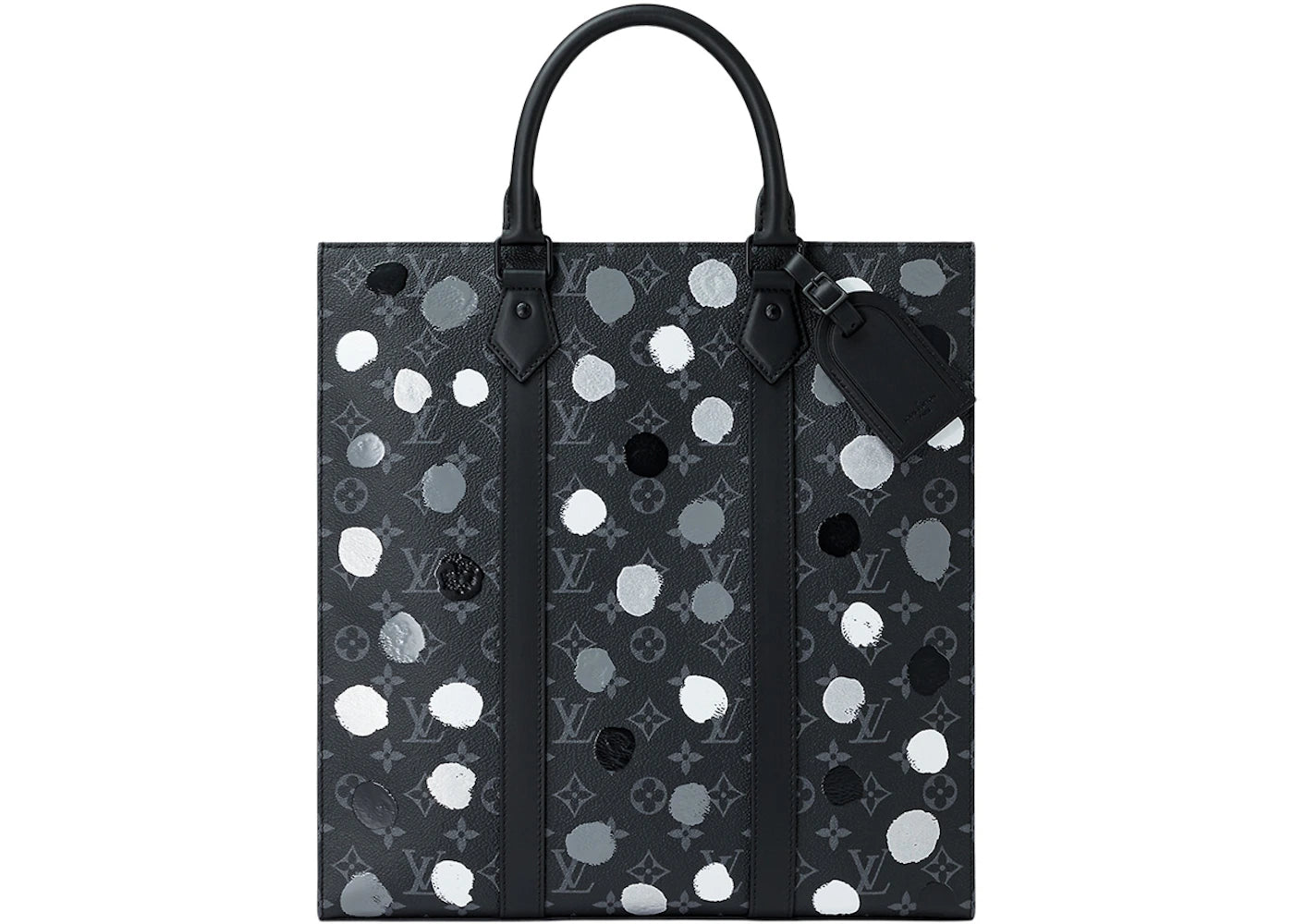 Louis Vuitton x Yayoi Kusama Sac Plat Monogram Eclipse Black/Silver