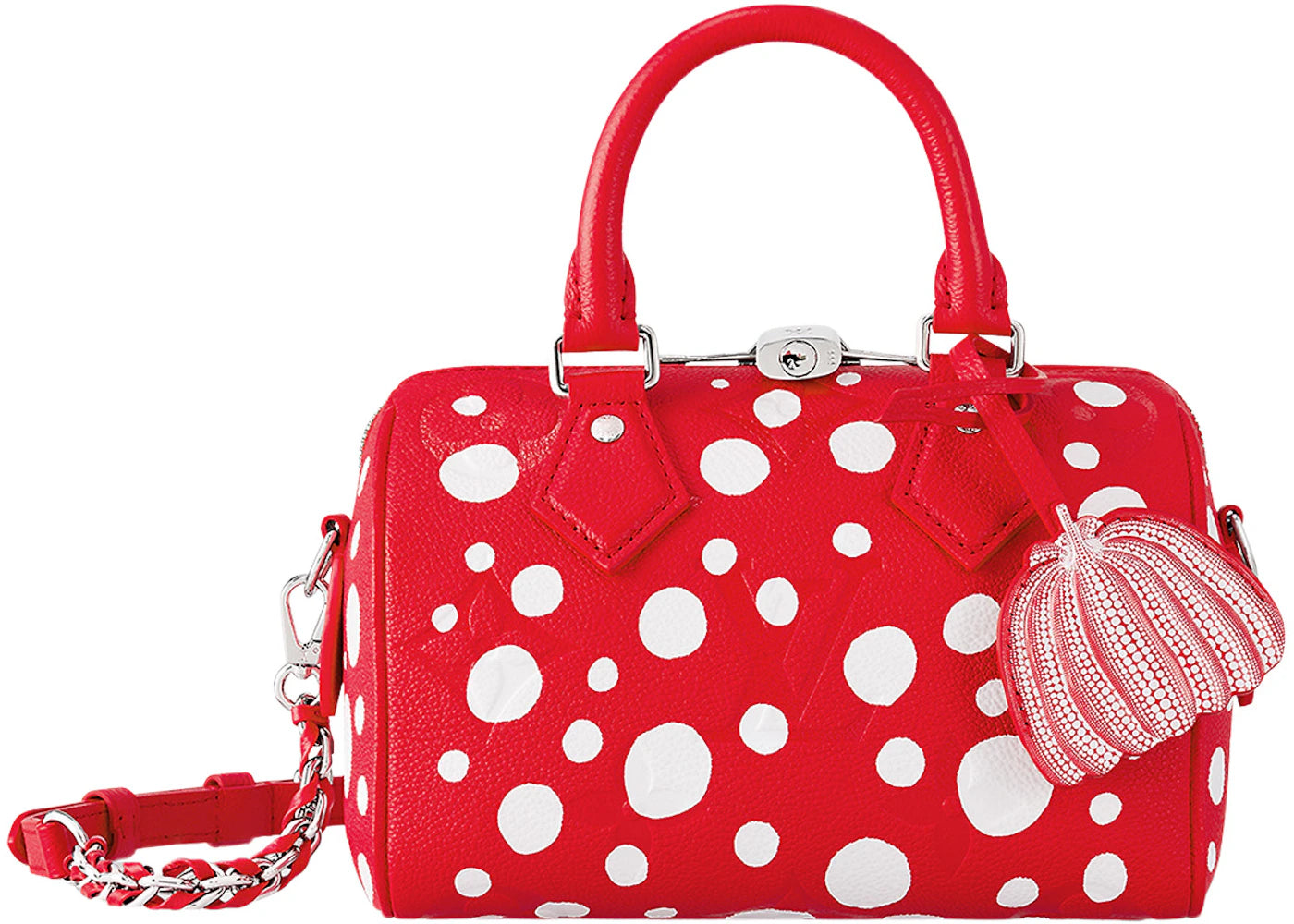 Louis Vuitton x Yayoi Kusama Speedy Bandouliere 20 Red/White