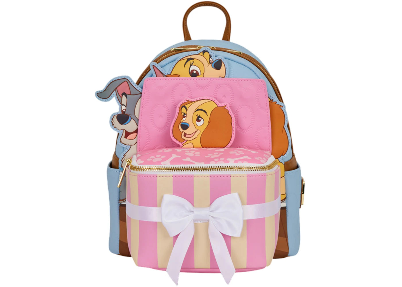Loungefly Lady and the Tramp Exclusive Puppies Pop-Up Mini Backpack Multicolor