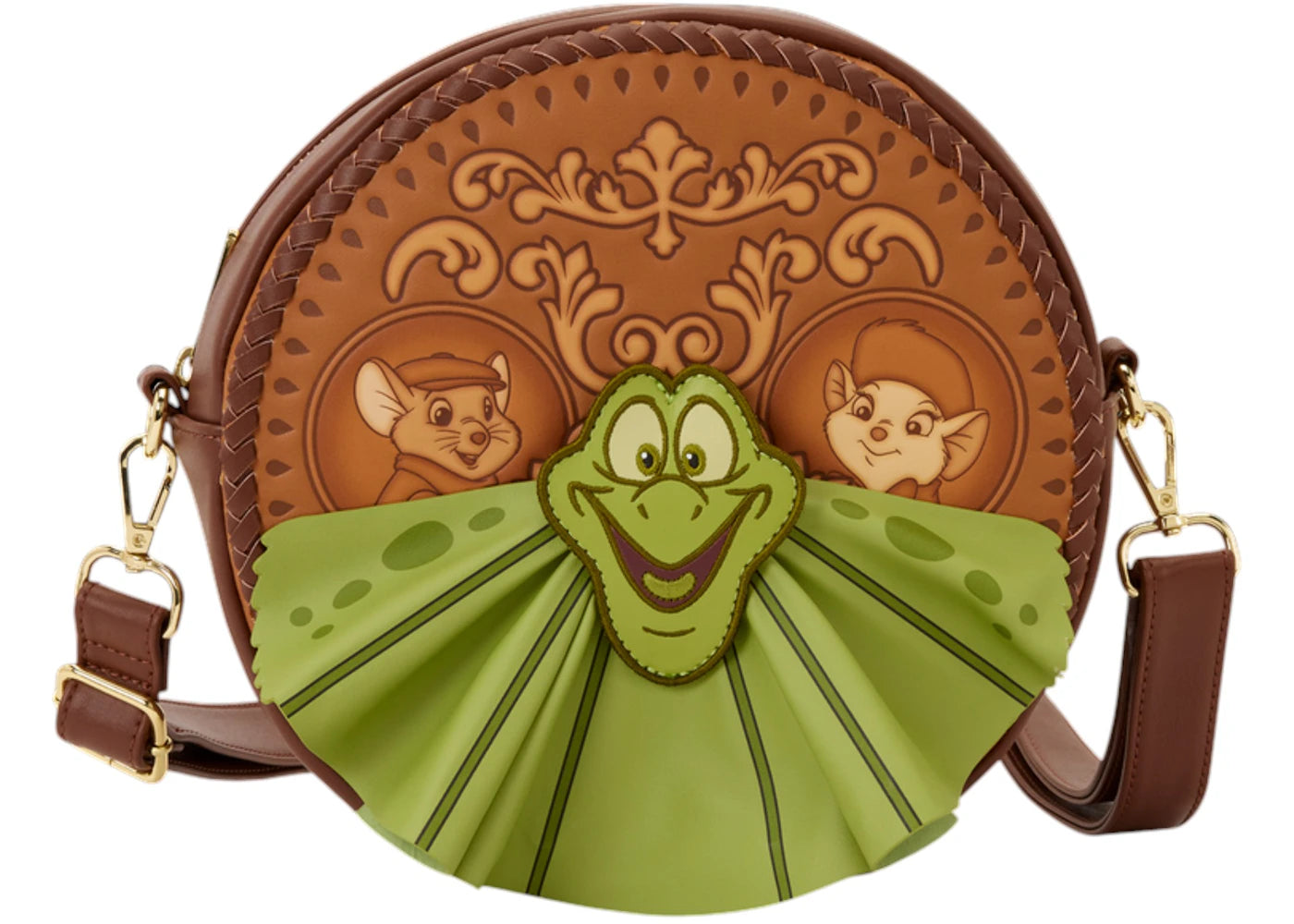Loungefly The Rescuers Down Under Frank Crossbody Bag Brown