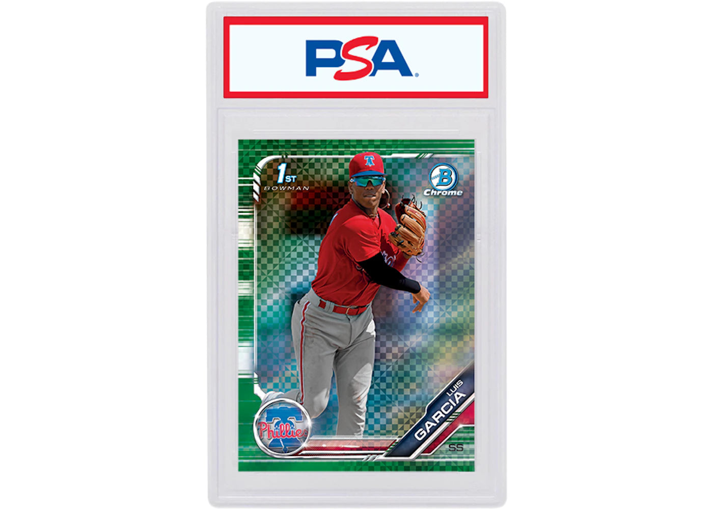 Luis Garcia 2019 Bowman Chrome X Green X-Fractor /31 BCP-237 (PSA or BGS Graded)