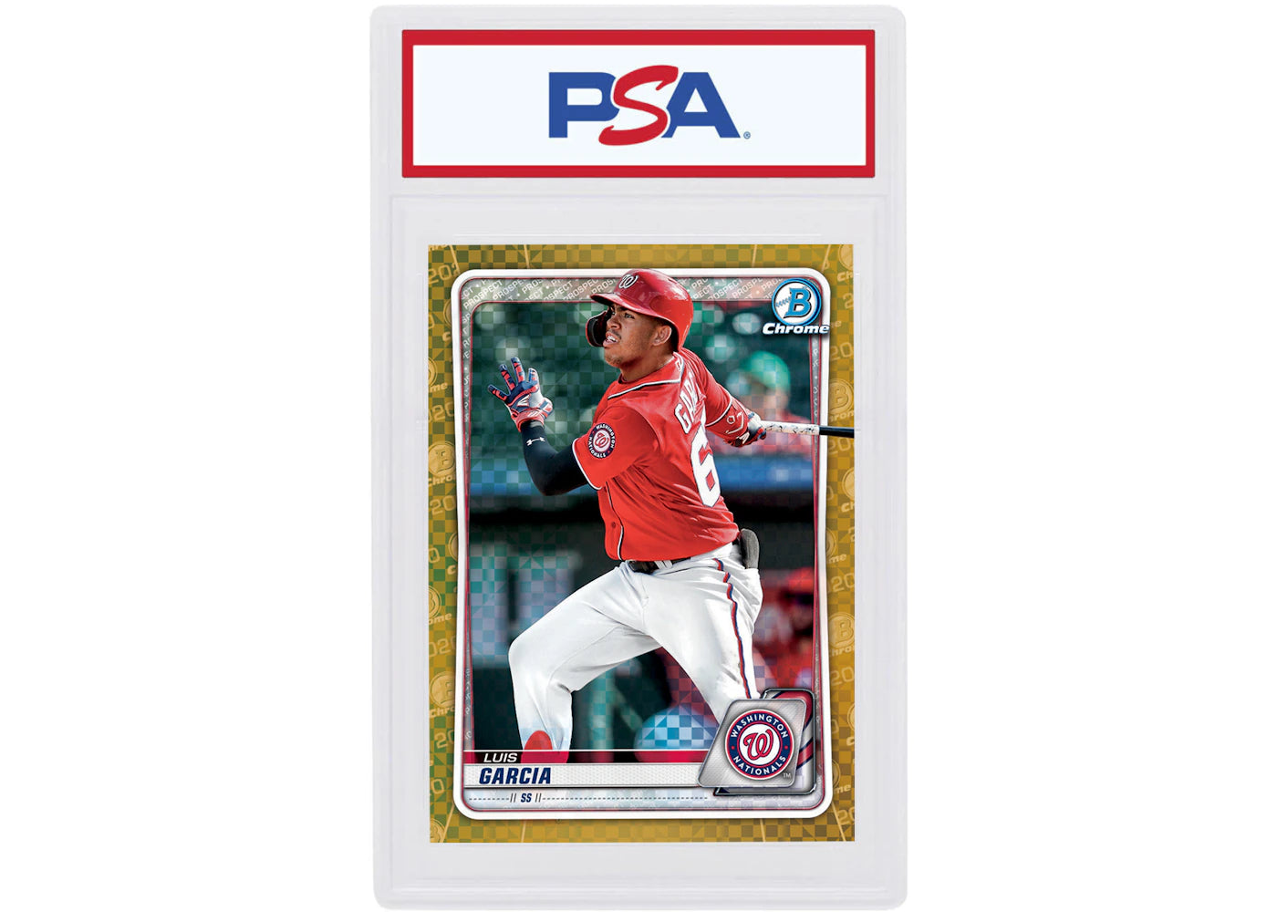 Luis Garcia 2020 Bowman Chrome X Gold X-Fractor /3 #BCP-230