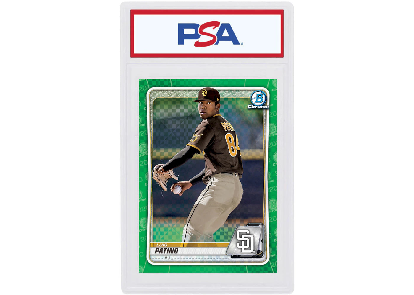 Luis Patino 2020 Bowman Chrome X Green X-Fractor /31 #BCP-235 (PSA or BGS Graded)