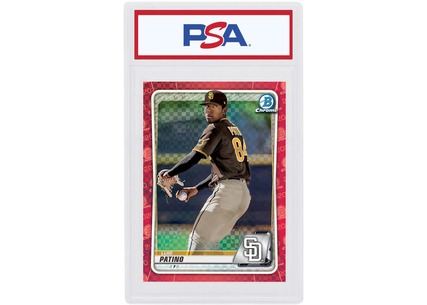 Luis Patino 2020 Bowman Chrome X Red X-Fractor 1/1 #BCP-235