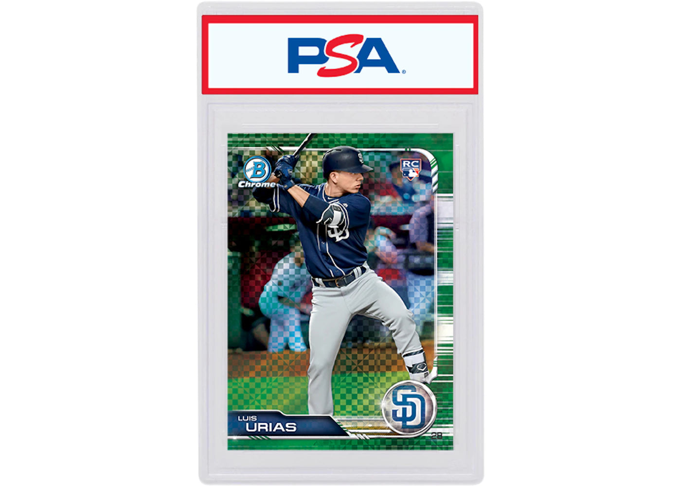 Luis Urias 2019 Bowman Chrome X Rookie Green X-Fractor /31 #53 (PSA or BGS Graded)
