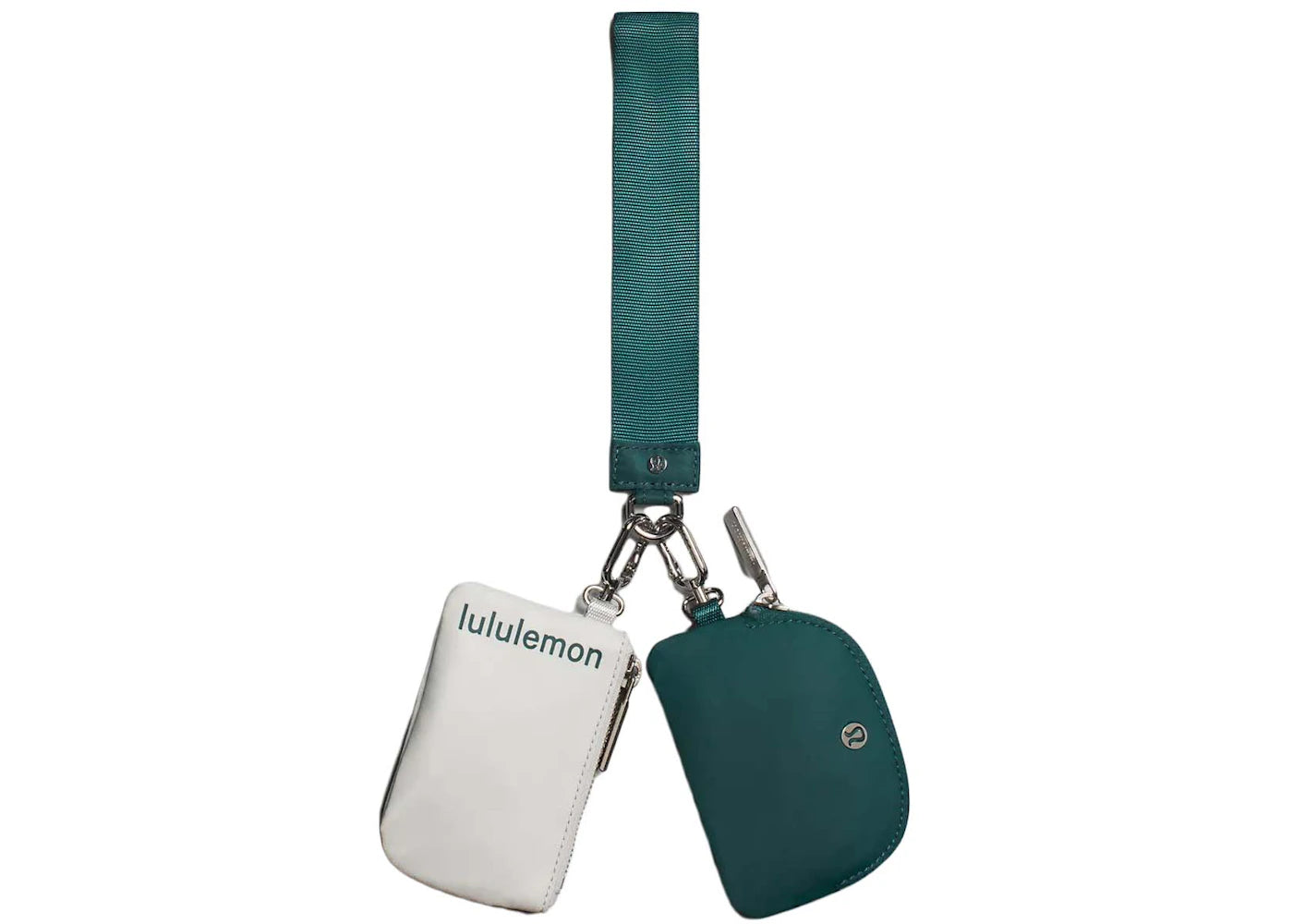 Lululemon Dual Pouch Wristlet Vapor/Storm Teal
